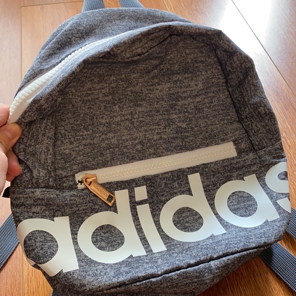 Bags Adidas Linear Mini Backpack Gray White Rose Gold Poshmark